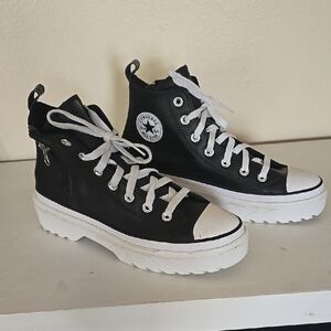 NWOT Chuck Taylor Converse Black and White High-Top Sneakers